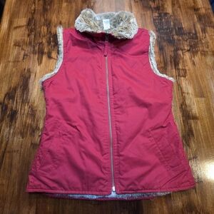 Y2K GAP Reversible Faux Fur Lined Vest